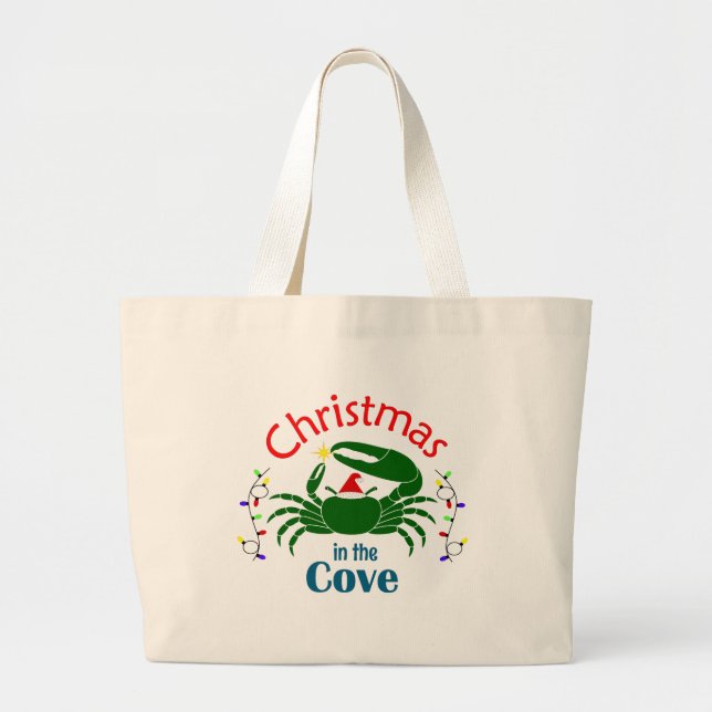 Bolsa Tote Grande Christmas in the Cove Tote Bag (Frente)