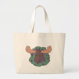 Bolsa Tote Grande Christmas Moose