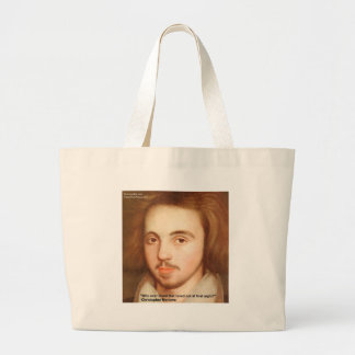 Bolsa Tote Grande Christopher Marlowe "1st Site" Love Quote Gifts