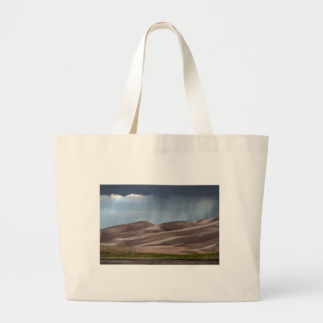 Bolsa Tote Grande Chuva nas dunas de areia do Excelente (Frente)