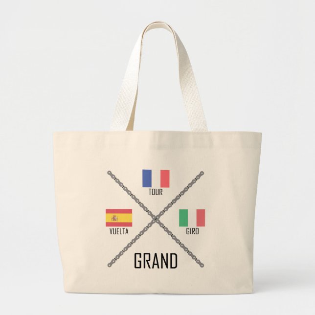Bolsa Tote Grande Ciclismo Grande Tours (Frente)