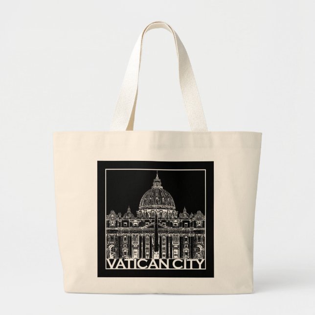 Bolsa Tote Grande Cidade do vaticano (Frente)