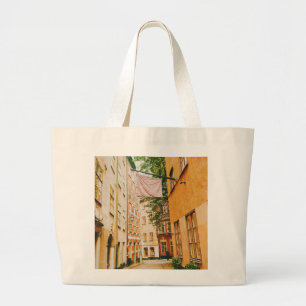 Bolsa Tote Grande Cidade histórica antiga, Gamla Stan, Estocolmo, Su