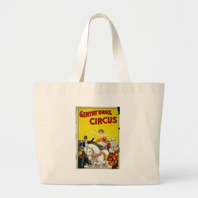 Bolsa Tote Grande Circo Gentry Bros. (Frente)
