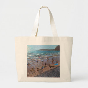 Bolsa Tote Grande Círculos na areia Sidmouth 2007