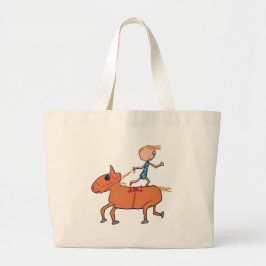 Bolsa Tote Grande Circus Horse Circular