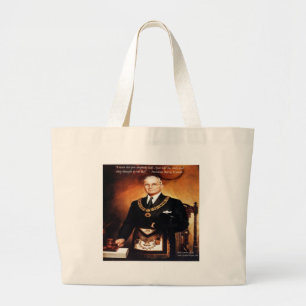 Bolsa Tote Grande Citação de Harry Truman "Não Deu Inferno a Eles"
