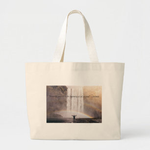 Bolsa Tote Grande Citação do Conhecimento - Saco de Tote