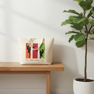 Bolsa Tote Grande Citação dos Dançarinos do Balé Moderno