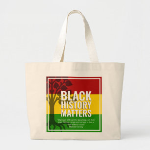 Bolsa Tote Grande Citação MARCUS GARVEY BHM