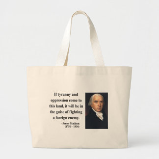 Bolsa Tote Grande Citações 2b de James Madison
