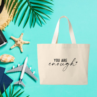 Bolsa Tote Grande Citações Boho Inspiration
