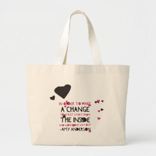 Bolsa Tote Grande Citações femininos