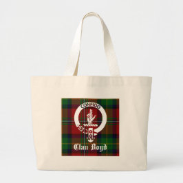 Bolsa Tote Grande Clan Boyd Crest Tartan