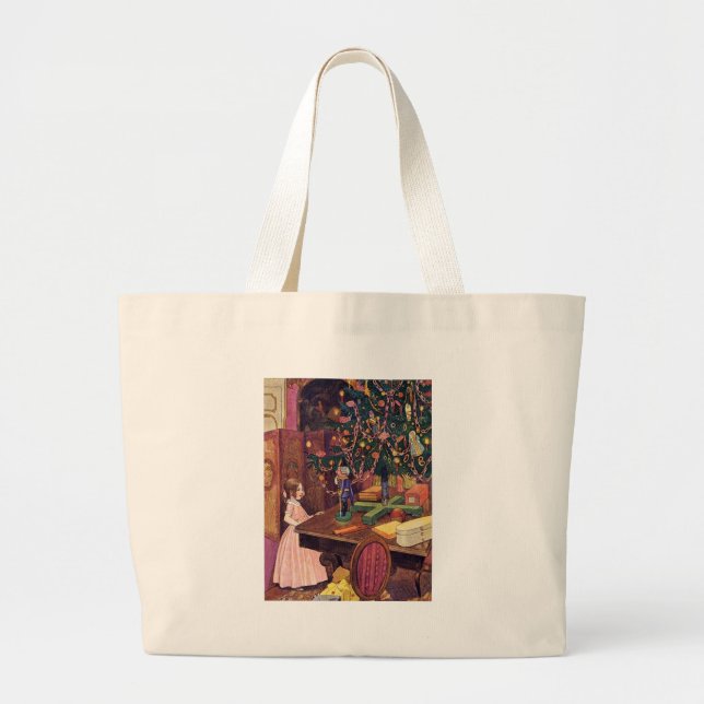 Bolsa Tote Grande Clara e o Nutcracker (Frente)