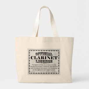 Bolsa Tote Grande Clarinet License