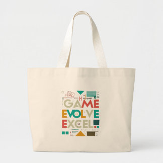 Bolsa Tote Grande Claro, aqui está um design de saco com o texto "Jo
