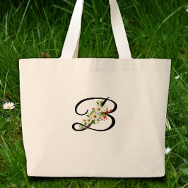 Bolsa Tote Grande Classic monogram  red white flower mother gift