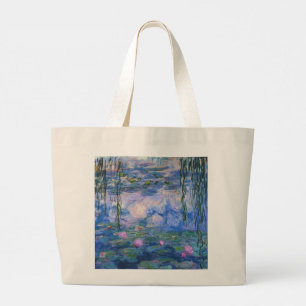 Bolsa Tote Grande Claude Monet - Lírios De Água, 1916 Grande Saco 