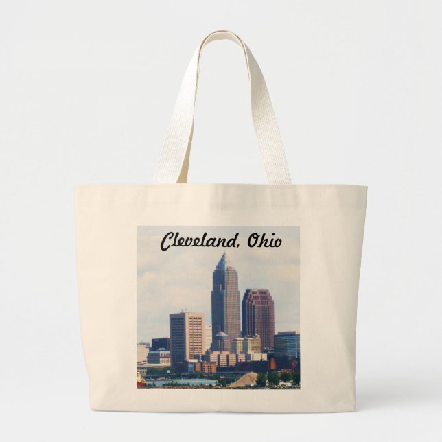 Bolsa Tote Grande CLEVELAND, saco OHIO (Frente)
