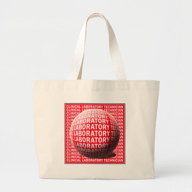 BOLSA TOTE GRANDE CLT SPHERE SANGUE GOTA DE SOLUÇÃO CLÍNICA TECNOLOG (Frente)