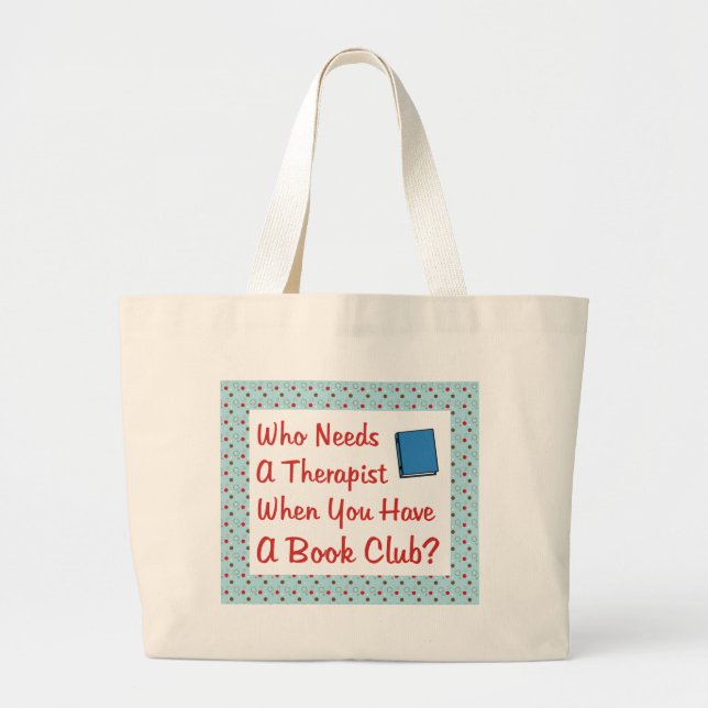 Bolsa Tote Grande clube de leitura (Frente)