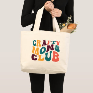 Bolsa Tote Grande Clube de Mães Criativas Souvenir Estilo Retro Groo