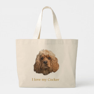 Bolsa Tote Grande cocker Spaniels