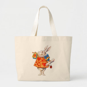 BOLSA TOTE GRANDE COELHO BRANCO DO ALICE