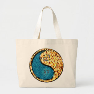 Bolsa Tote Grande Coelho do cancer e Fogo