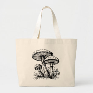 Bolsa Tote Grande Cogumelo