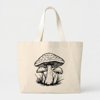 Bolsa Tote Grande Cogumelo