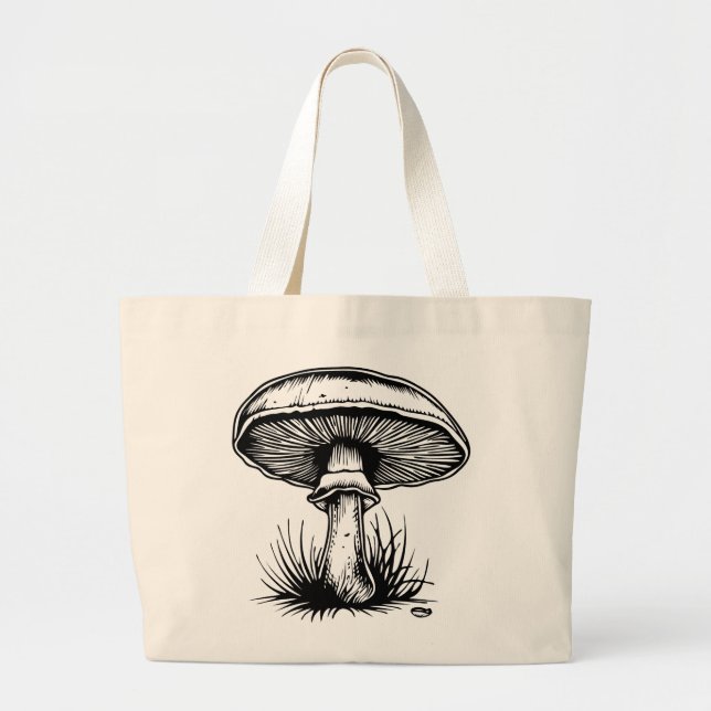 Bolsa Tote Grande Cogumelo (Frente)