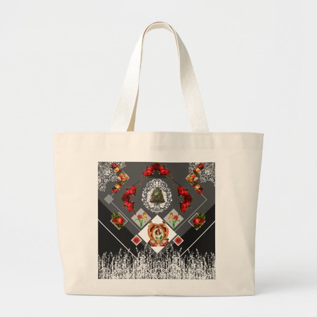 Bolsa Tote Grande Colagem (Frente)