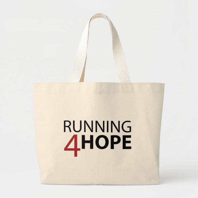 Bolsa Tote Grande Coleção de Lançamento Running4Hope (Frente)