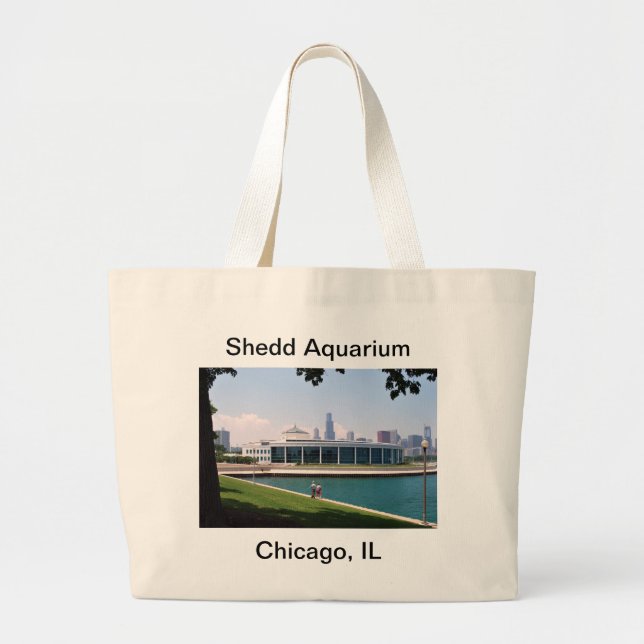 Bolsa Tote Grande Coleção do aquário de Chicago Shedd (Frente)