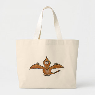 Bolsa Tote Grande Coleção do dinossauro do Pterodactyl do pastel