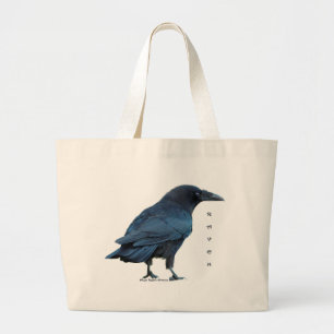 Bolsa Tote Grande Coleção preta III do corvo