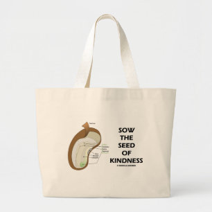 Bolsa Tote Grande Colher A Semente De Bondade (Humor Da Anatomia Das