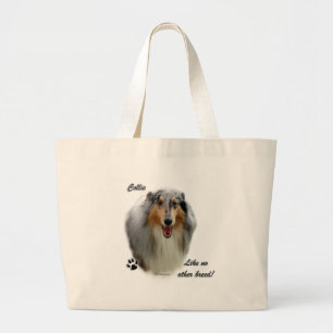 Bolsa Tote Grande Collie Como Nenhuma Outra Raça