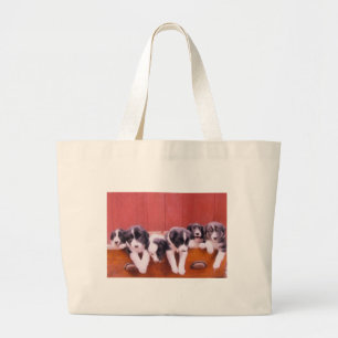 Bolsa Tote Grande Collie de Borda Cópulas Coca-Colas Saco