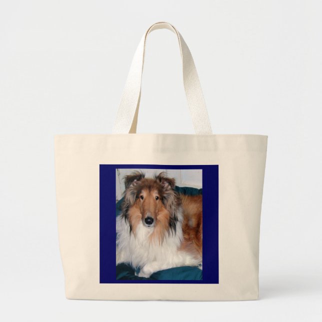 BOLSA TOTE GRANDE COLLIE LOVE BAG (Frente)