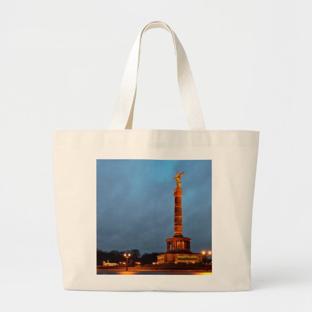 Bolsa Tote Grande Coluna da Vitória símbolo de Berlim (Frente)