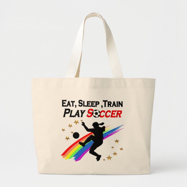 BOLSA TOTE GRANDE COMA, DORME O COMBOIO TOCAR O DIA TODO (Frente)