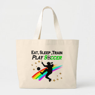 BOLSA TOTE GRANDE COMA, DORME, TREM JOGAR FUTEBOL