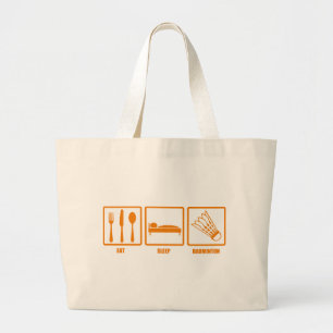 Bolsa Tote Grande Coma o Badminton do sono