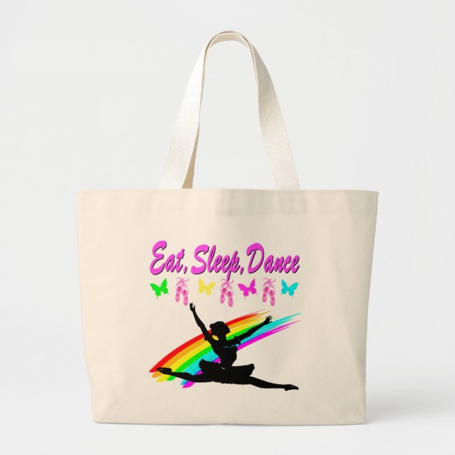 BOLSA TOTE GRANDE COMA, SONO, DANÇA BALLERINA DESIGN (Frente)