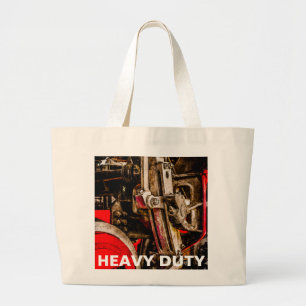 Bolsa Tote Grande Comboio Vintage A Vapor - Arte De Condução
