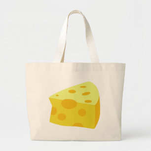 Bolsa Tote Grande Comida saboroso - queijo