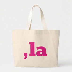 Bolsa Tote Grande Comma La Kamala Harris - design de texto personali